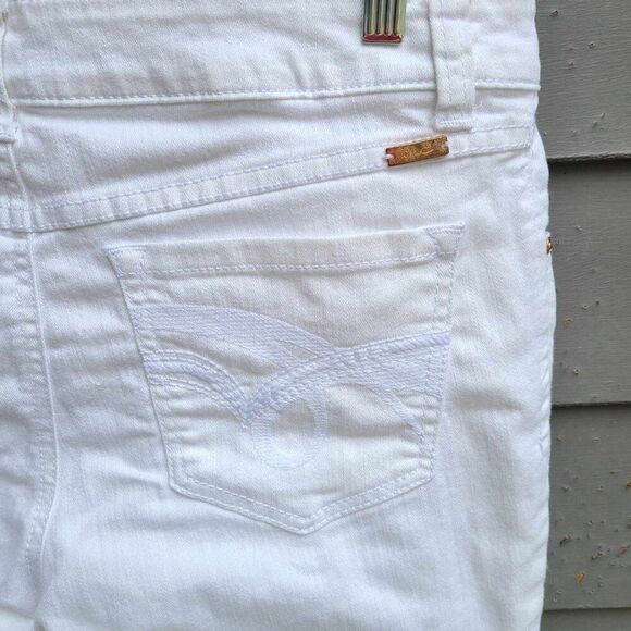 INC Denim White Skinny Leg Regular Fit Crop Jeans size 10 - Picture 7 of 12